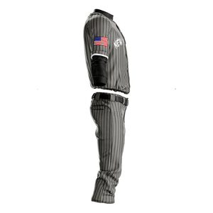 100% Polyester Softball <b>Baseball</b> Full Button Uniform Puff Printing Crew Neck Pockets Customized Team Name Breathable Comfortable - Product Image 2