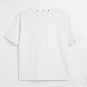 Camiseta Oversize Gráfica Vintage Personalizada de Algodón Pesado con Estampado Personalizado y Pedrería 100% Algodón para Uso Cómodo Unisex - Product Image 2