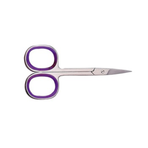 Ciseaux à ongles professionnels en acier inoxydable de qualité supérieure, couleur violet argenté, lame pointue et précise, outil de coupe pour manucure et beauté - Product Image 1