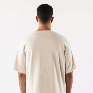 T-shirt décontracté pour homme 100 % coton, col rond, manches courtes, couleur unie, tricot jersey, coupe ample - Product Image 4