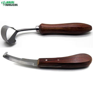High Quality Blunt <b>Edge</b> Hoof Knife Double <b>Edge</b> Oval Loop Stainless Steel Farrier <b>Tool</b> - Product Image 4