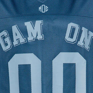 Maillot de football américain personnalisé OEM, coupe oversize, manches longues en mesh, style boxy, 100% polyester, streetwear vintage rétro, fabrication en usine - Product Image 4