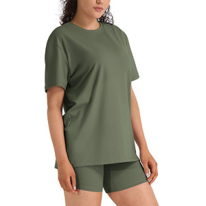 Top Selling Women's T Shirt Short <b>Sets</b> Short Sleeves Daily Outdoor Casual Summer Wear Quick Dry Two Piece Women's Shorts <b>Sets</b> - Product Image 3