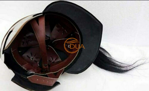 Casco de Armadura de Hierro Romano del Rey Leónidas Griego Medieval para 300 soldados, con Pluma Roja y Acabado de Cobre Antiguo, para Guerrero, Navidad, Halloween - Product Image 3