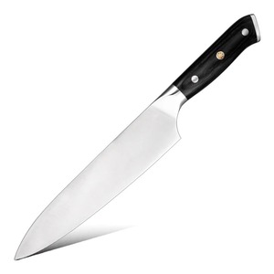 Cuchillo de Chef Ambidiestro Forjado a Mano, Ecológico, Extra Afilado, de Acero Inoxidable Industrial, con Mango de Madera Estilo Vikingo, 8-9.9 Pulgadas - Product Image 6