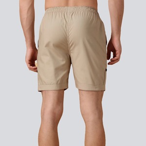 Shorts de sport décontractés pour hommes avec logo personnalisé, taille élastique, séchage rapide, respirants, en coton - Product Image 4