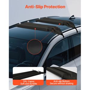 37.6 Inch Universal <b>Inflatable</b> Soft Aluminium Roof Rack Pads 88LBS Kayak Carrier 2 Ties 37.6 Inch Universal <b>Car</b> Roof Rack Pads - Product Image 6