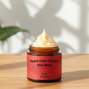 Masque capillaire au vinaigre de cidre de pomme pour une détoxification profonde du cuir chevelu, un effet brillance, un contrôle des frisottis, des cheveux lisses, un équilibre du pH, des soins réparateurs, formule de salon - Product Image 5