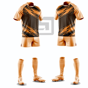 ชุดแข่งรักบี้ JAMEZ SPORTS แบบสั่งทำพิเศษ ปักลาย 3 มิติ เสื้อเจอร์ซีย์และกางเกงขาสั้นแบบระเหิดสี 100% โพลีเอสเตอร์ น้ำหนักเบา ทนทาน ระบายอากาศได้ดี - Product Image 2