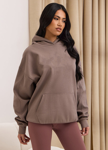 Manufacture Winter <b>Tops</b> Comfortable Cotton Embroidery Hoodies Custom Design Fleece Women Pullover Hoodie - Product Image 2