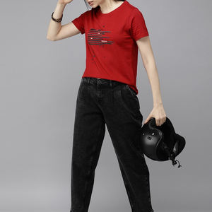 Camiseta de Manga Corta para Mujer, Transpirable, a Bajo Precio, Nueva Llegada, Fabricada en Fábrica con Material Transpirable, Talla Adulto - Product Image 6