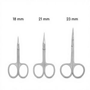 Ciseaux à ongles à cuticules manucure professionnelle PRO série Expert SMART ciseaux à cuticules plaqués argent ciseaux de manucure écologiques - Product Image 1