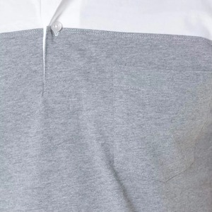 เสื้อโปโลผู้ชายผ้าฝ้าย 100% ขายส่ง ปักโลโก้ตามสั่ง สไตล์ไฮสตรีท ปกคอพับ ฟิตเนสเบาๆ ดีไซน์พัฟ - Product Image 6