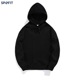 Conjunto Deportivo Negro con Capucha, Sudadera de Manga Larga de Color Sólido y Pantalones Deportivos con Cierre de Cordón - Product Image 4