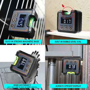 Buscador de Ángulos Digital de Alta Precisión, Inclinómetro Electrónico Magnético con Pantalla LCD Retroiluminada VA para Trabajos en Madera - Product Image 2