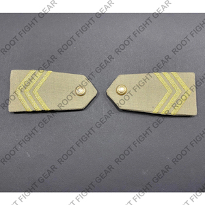 Albania Uniform Epaulet Shoulder <b>Badge</b> Customized Colors Embroidered Safety <b>Pin</b> Sew-On High Quality Bullion Wire - Product Image 5