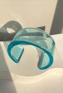 Handmade <b>Resin</b> Bangle Bracelet for Women Colorful Fashion Jewelry Lightweight Round Wrist Cuff - Product Image 6