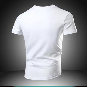 Camiseta de Manga Corta con Cuello Redondo Extra Grande para Hombre, Diseño Geométrico, 100% Poliéster Jersey, Informal, Transpirable, Tejido de Punto, Color - Product Image 2