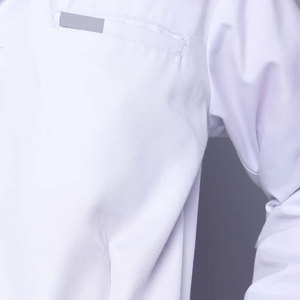 Blouse de laboratoire professionnelle blanche légère de qualité supérieure, fermeture à boutons-pression, fentes latérales, respirante, coupe confortable, vêtements de travail pour laboratoire médical - Product Image 6