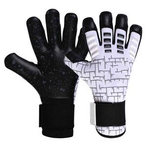 Guantes de Portero de Fútbol, Dedos Completos, Material PU, Largo hasta la Muñeca, Rojo Blanco, Impresión de Silicona, Antideslizantes, Transpirables, Unisex, Deportivos - Product Image 6