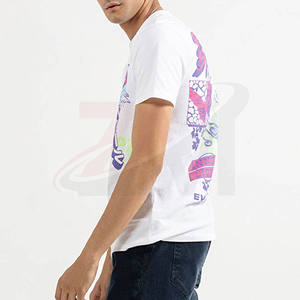 Camisetas Blancas Lisas para Hombre con Diseño de Logotipo de Marca Personalizado, 100% Algodón, Fabricante de Ropa para Hombre, Venta Caliente, Ropa Casual - Product Image 2