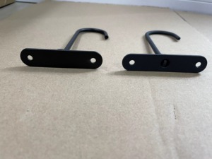 Black Metal <b>J</b> <b>Hook</b> Wall Mount Storage Rack Hanging Organizer Multi-Purpose <b>Hook</b> - Product Image 6