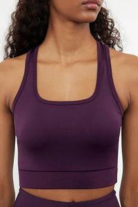 Ensemble de sport 2 pièces pour femmes, extensible, haute compression, en Spandex, pour la course, l'entraînement, le yoga, le tennis et le cyclisme - Product Image 5