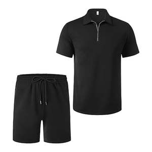 Conjunto Deportivo de Polo y Pantalones Cortos para Hombre, Ropa Deportiva de Secado Rápido, Tejido Transpirable, para Entrenamiento y Running - Product Image 4