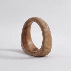 Mango Wood <b>Modern</b> Luxury Geometric Napkin Ring Holder Set Eco-Friendly Durable Custom Logo Wedding Party <b>Dining</b> <b>Table</b> Events - Product Image 5