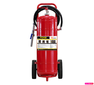 Extincteur à mousse concentrée AFFF 3% 50L sur chariot, puissant et portable, classe de protection 4A 144B, en acier, le plus vendu pour les urgences incendie - Product Image 1