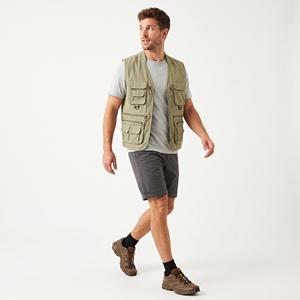 Chaleco de pesca con múltiples bolsillos para hombre, ropa exterior sin mangas con cremallera, chaleco utilitario transpirable a prueba de viento para exteriores - Product Image 2