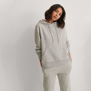 Ensemble de survêtement en molleton de coton personnalisé pour femmes, sweat-shirt à capuche et pantalon de jogging, confortable et décontracté, style streetwear - Product Image 5