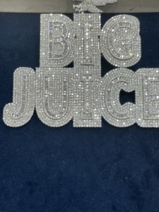 จี้ห้อยคอแบบกำหนดเอง ICEDJEWELZ เงินแท้ 925 ชุบทอง ประดับเพชรโมอิสซาไนต์ สไตล์ฮิปฮอป สำหรับทุกเพศ ได้รับการรับรองจาก IGI - Product Image 1