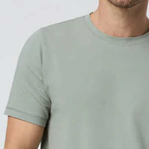 T-shirt pour homme à col rond, design streetwear et outdoor, doux et confortable, service OEM, couleur unie, collection 2026 - Product Image 3