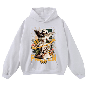 Custom <b>Mens</b> Black Size Oversized Cotton Hoodie 400 GSM Heavyweight Streetwear - Product Image 6