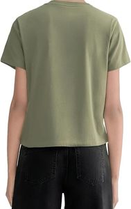 Women's 100% Cotton Crew Neck T-Shirt - Soft Relaxed Fit <b>Box</b> Cut Casual Tee - Product Image 2