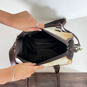 <b>Handmade</b> 2026 Cowhide Medium Speedy Bag Tooled Leather Western Handbag with Shoulder & Crossbody Spacious Travel Duffel Bags - Product Image 6