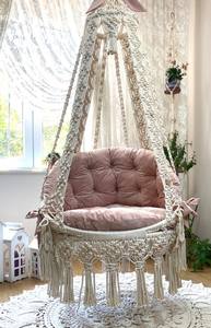 Macrame Hangesessel,<b>Hanging</b> <b>chair</b>,Macrame <b>hanging</b> swing,Macrame patio swing,Macrame garden - Product Image 3