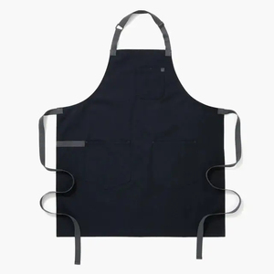 Black Polyamide <b>Waterproof</b> <b>Work</b> Apron Pockets Adjustable Unisex Dust Proof Utility Durable Workshop Repair Maintenance Wear - Product Image 1