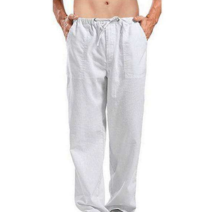 Pantalon de survêtement décontracté pour homme, prêt pour l'entraînement, fournisseur de vêtements en gros, hiver, taille élastique, cordon de serrage, poches latérales, coton tricoté - Product Image 3