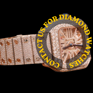 Montre carrée artisanale à cadran squelette, entièrement sertie de diamants Moissanite en or blanc, mouvement à quartz, collection exclusive Hip Hop pour homme - Product Image 2