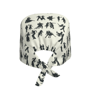 Unisex Ballroom Dance <b>Scrub</b> Cap - Adjustable Tie-<b>Back</b> Medical Hat - Wholesale Factory Price Professional Surgical Headwear - Product Image 2