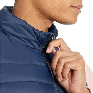 2026 Factory Best Sale Attractive Winter Sleeveless Puffer Jacket <b>Vest</b> Waterproof Hooded Collar Pocket Sheep Skin High Street - Product Image 5