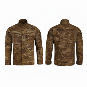 Chaqueta de Camuflaje para Entrenamiento al Aire Libre, 100% Algodón, de Alta Calidad, Moderna, con Múltiples Bolsillos, Cierre Frontal con Cremallera, Estilo Casual, Talla Grande, para Invierno - Product Image 6