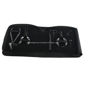 ชุดเครื่องมือต่อผมชุดกรรไกรด้ายไมโครบีดส์แบบ3รู4ชิ้นเย็บในแหวนเข็ม - Product Image 1