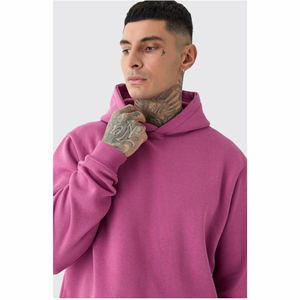 Sudadera con capucha básica para hombre, suave, de forro polar, cómoda, informal, para uso diario, estilo urbano, de corte holgado, para invierno - Product Image 5