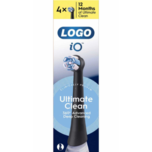Têtes de brosse à dents de rechange avec logo personnalisé iO Ultimate Clean, lot de 4, poils moyens, nettoyage en profondeur pour Oral-B Io - Product Image 3