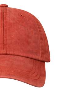 Casquette de baseball en coton orange rouille unie, ajustable, unisexe, décontractée, respirante, confortable, personnalisable, qualité supérieure - Product Image 3