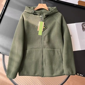เสื้อกันลมแบบวินเทจสำหรับกิจกรรมกลางแจ้ง ระบายอากาศได้ดี อุ่นสบาย ผ้าฟลีซสองด้าน ปักโลโก้ตามสั่ง ซิปยาวเต็มตัว ใส่ได้ทั้งชายและหญิง - Product Image 6
