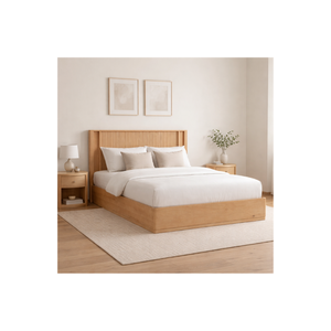 Modern Wooden <b>Bed</b> <b>Frame</b> Solid Wood Platform <b>Bed</b> With Slatted Base Bedroom Furniture Custom Design OEM ODM Available - Product Image 1